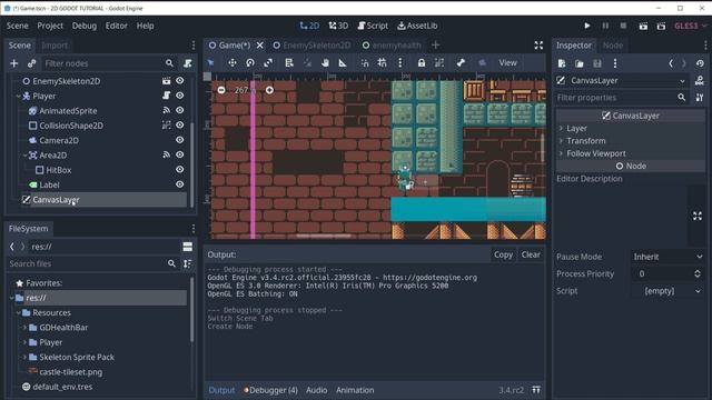 GODOT Engine TUTORIAL #04: Make Your First 2D PLATFORMER GAME with GODOT: Enemy FSM & HealthBars смотреть онлайн