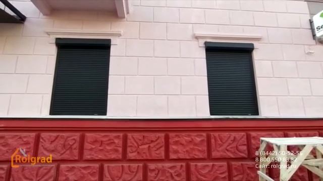Рольставни на окна. Цвет Антрацит смотреть онлайн