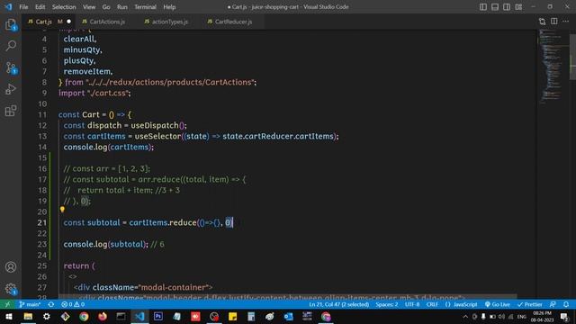 Subtotal using React Redux | Redux Shopping Cart | Part 38 смотреть онлайн