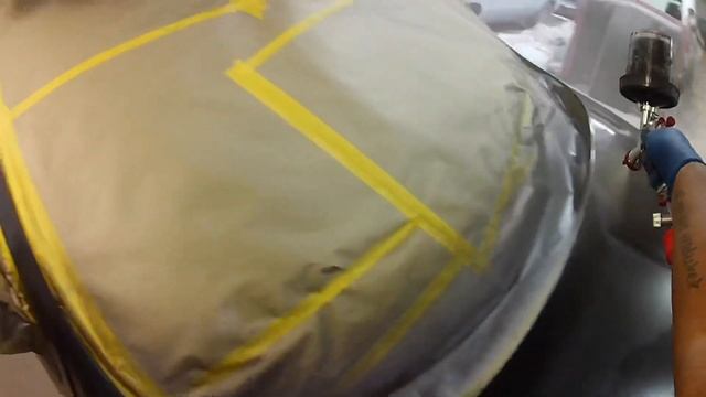 Complete Paint Job with the SprayIT R500 LVLP spray gun and small compressor смотреть онлайн
