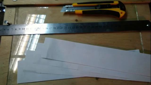 Быстрая нарезка заготовок для газетных трубочек 2