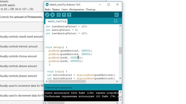 9.Миди-контроллер на Arduino Leonardo смотреть онлайн