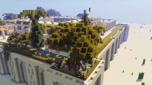 The Hanging Gardens of Babylon | Minecraft Timelapse