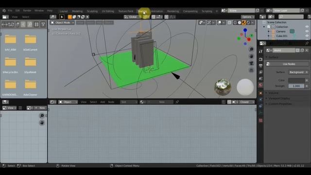 BLENDER 2.81 Эксперимент по рендеру