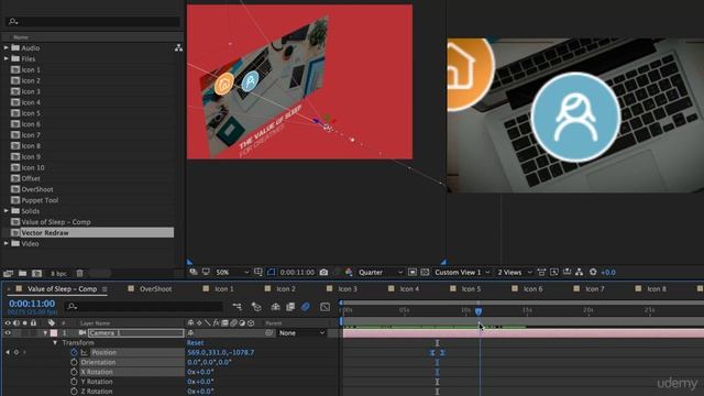 #23 - How To Create A One Node Camera In After Effects (AE File Includes) смотреть онлайн