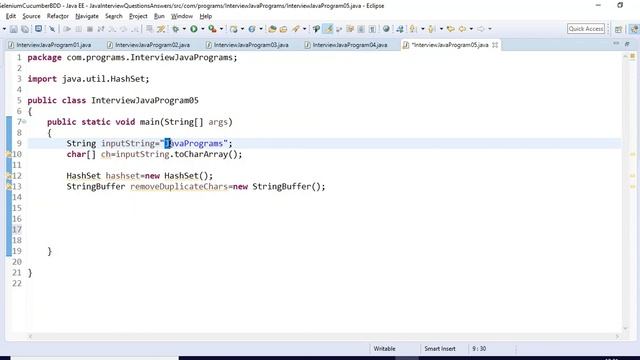 Interview Questions - Java Program to Remove Duplicate Characters from String смотреть онлайн