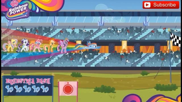 RAINBOW DASH POWER RACE GAME смотреть онлайн