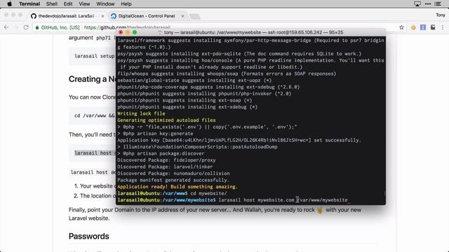 Laravel on Digital Ocean with Larasail смотреть онлайн
