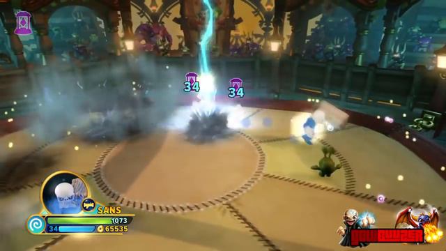 Skylanders Imaginators - Sans from Undertale MAX LEVEL & UPGRADED SKILLS - GAMEPLAY смотреть онлайн