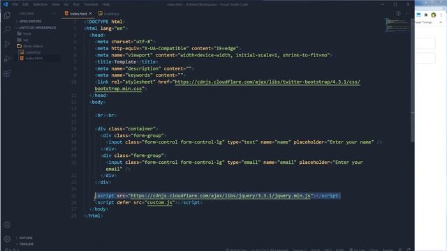 Change Form Input Placeholder via jQuery | DOM Manipulation смотреть онлайн