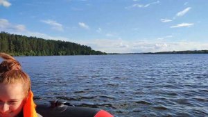 По р. Волга на пвх лодке 430 с мотором 9.9(15)