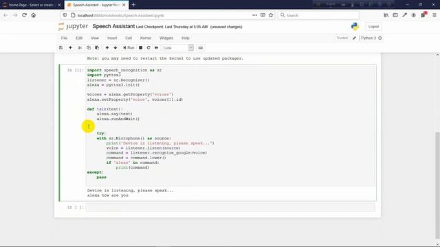 Speech Assistant | Python | Jupyter Notebook (Anaconda) | S M Jamil Sagar смотреть онлайн