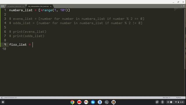 Fizzbuzz List Interpolation Python смотреть онлайн