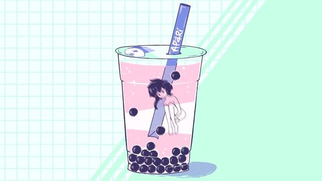 when i get sad i drink bubble tea, it cheers me up a lot [lofi / electronic / mix] смотреть онлайн