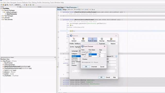 How To Change Font Size In NetBeans IDE смотреть онлайн