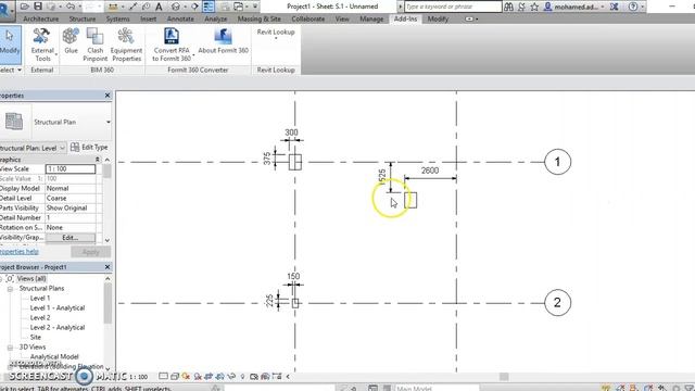 Auto Dimension Column and axis смотреть онлайн