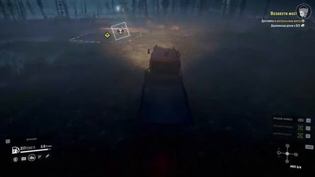 Стройка очередного моста на Островном озере в штате Мичиган. SnowRunner прохождение