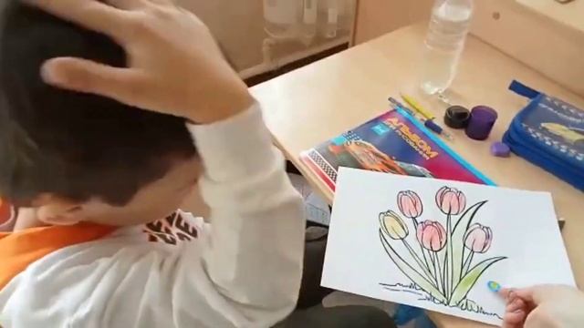 0 сынып. Сурет салу. Көрікті көктем гүлі.(қызғалдақ) смотреть онлайн