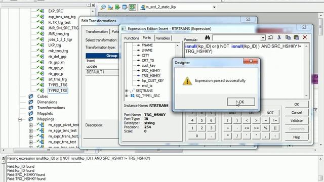 Informatica Power Center Training |SCD_2_Lookup_Static Transformation