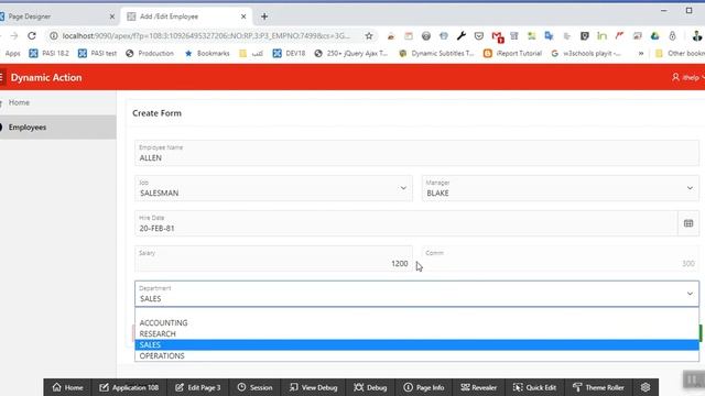 Oracle Apex 19.1 Dynamic Action part 2 [false action/dis,en/client side ] ( with Englis Subtitle ) смотреть онлайн
