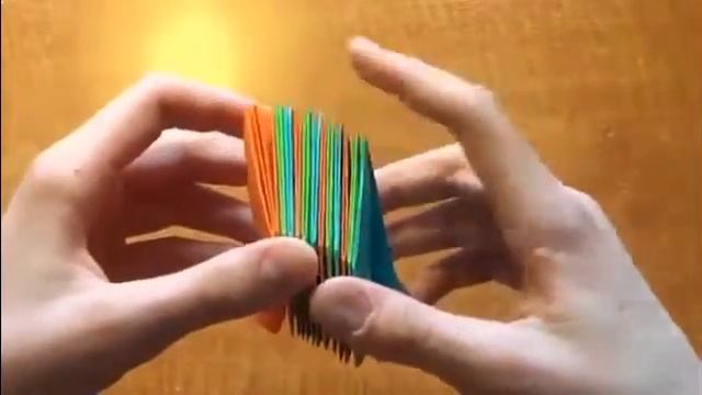 Оригами фейерверк / Динамическая игрушка оригами смотреть онлайн