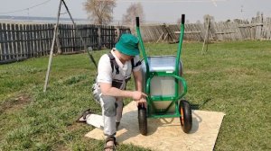 Тачка садовая на 100 л, и  320 кг / Обзор тачки  / из Леруа Мерлен / PALISAD