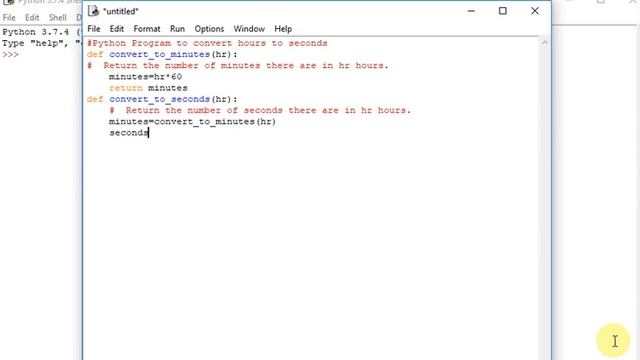 Python Program to convert hours to seconds смотреть онлайн