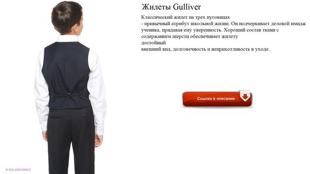 Жилеты Gulliver для школы