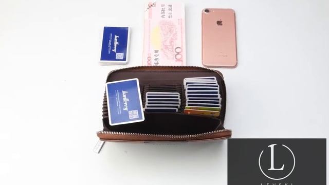 Кошелек мужской портмоне Baellerry с защитой RFID | Обзор