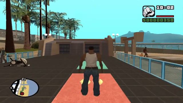 Играем в GTA: San Andreas (Качаемся) смотреть онлайн