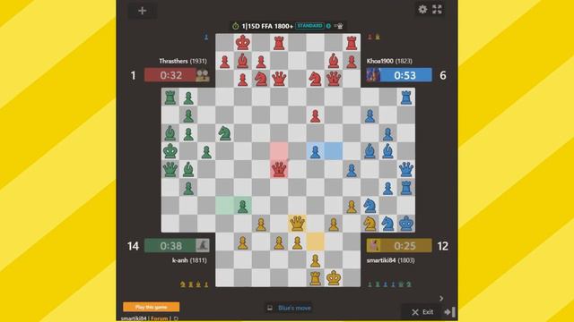 ЧЕТВЕРНЫЕ Шахматы УЧИМСЯ играть С НУЛЯ. Шахматы для всех. 4 Way Chess Games #chessgames #chess