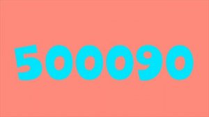 Colorful Numbers 1 to 1 Million!