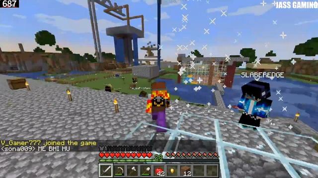 MINECRAFT LIVE STREAM | HINDI GAMEPLAY | !JOIN FOR SERVER IP | GIVEAWAY @700 SUBS | JASS Gaming | смотреть онлайн