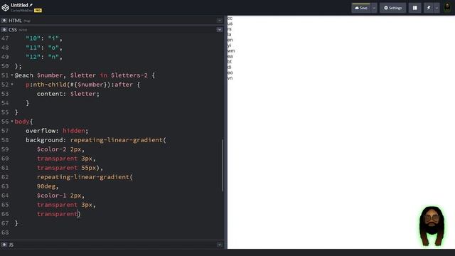 CSS Animated Text using @Each Loop (SCSS) -speed lapse смотреть онлайн