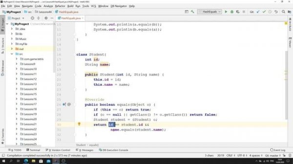 Java - урок 44.2 (Зачем нужно переопределять equals() и hashCode())