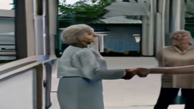 [AI] bill gates shaking hands with old lady смотреть онлайн