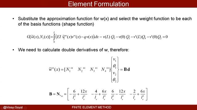 Finite Element Method: Lecture 11 - 1D Euler Beam Element Formulation смотреть онлайн