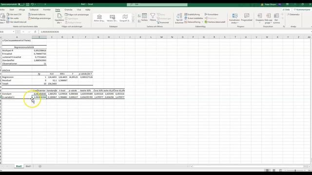 Excel: Regression test (Statistical test) смотреть онлайн