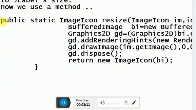Resize an any image in java swing and add to jlabel. смотреть онлайн