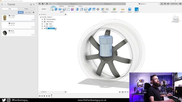 Importing Models/STEP files to Fusion 360 смотреть онлайн