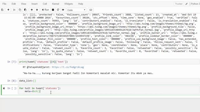 Crawling Data Twitter || Python for Data Mining, Analytics, and Science смотреть онлайн