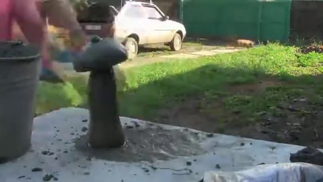 Грибочки из цемента| DIY Cement Mushrooms Garden Design