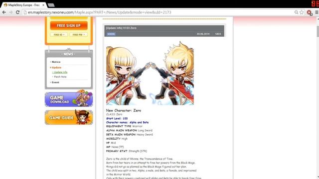Maplestory Europe v103: Zero is here! смотреть онлайн