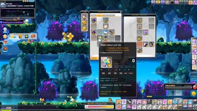 Maplestory Maple Galaxy Laser Gun смотреть онлайн