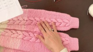 ЧАСТЬ 2 Комбинезон 3-6 мес.регланом сверху вниз