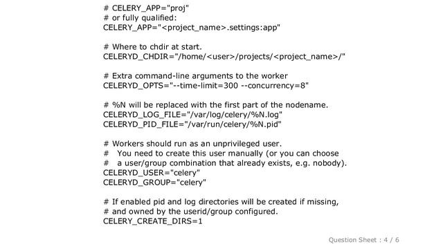 Django : Running celery as daemon does not create PID file смотреть онлайн