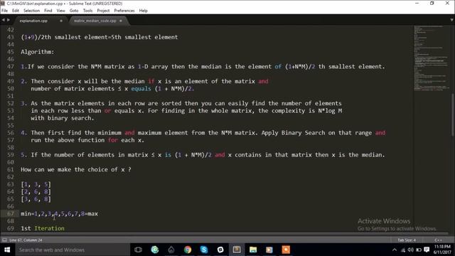 Programming Interview Question:Finding Median of a Matrix with sorted rows смотреть онлайн