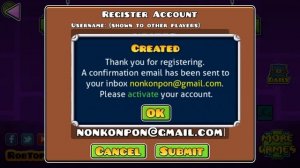 КАК СДЕЛАТЬ АККАУНТ В GEOMETRY DASH #geometrydash