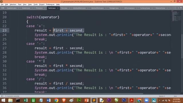 Arithmetic calculator using switch in java | Program#3B | VTU 3rd semester java programming lab смотреть онлайн