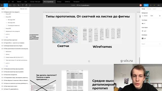 5.1 Типы прототипов. От скетчей на листке до фигмы смотреть онлайн
